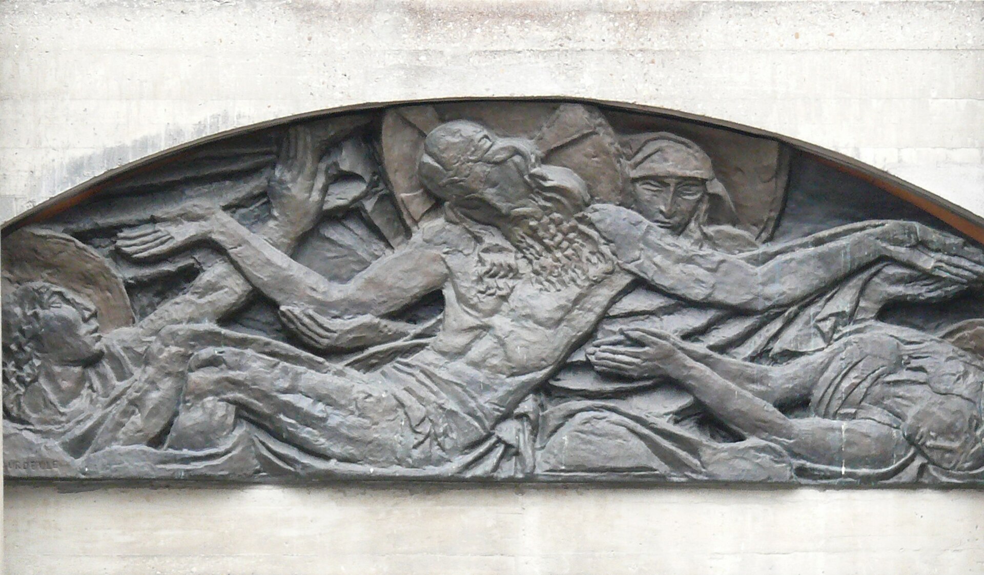 Détail des verrières de Notre-Dame du Raincy